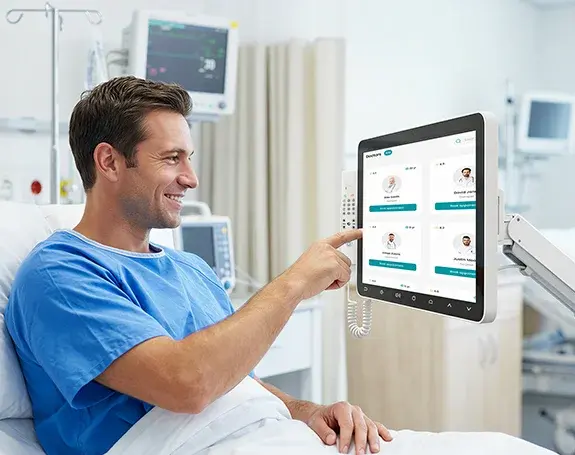 Tablette médicale MT1566 certifiée IEC-60601-1 pour les hôpitaux
